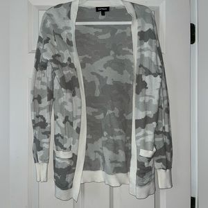 Express open front cardigan